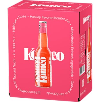 Komeo Kombucha Hibiscus-Rose-Haskap 6er EW
