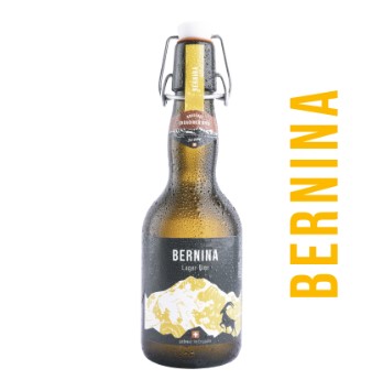 Engadiner Bier Bernina Lager Hell Bügel MW