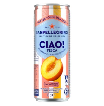 San Pellegrino CIAO Pesca 4x6er Dosen 